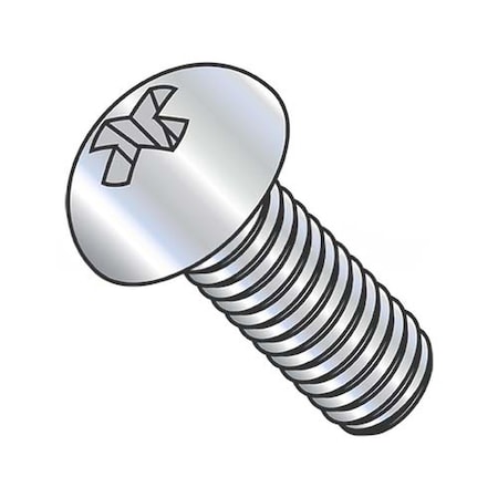 Usa Industrials 1/4"-20 x 5/16 in Phillips Round Machine Screw, Zinc Plated Steel BULK-SCRW-7631